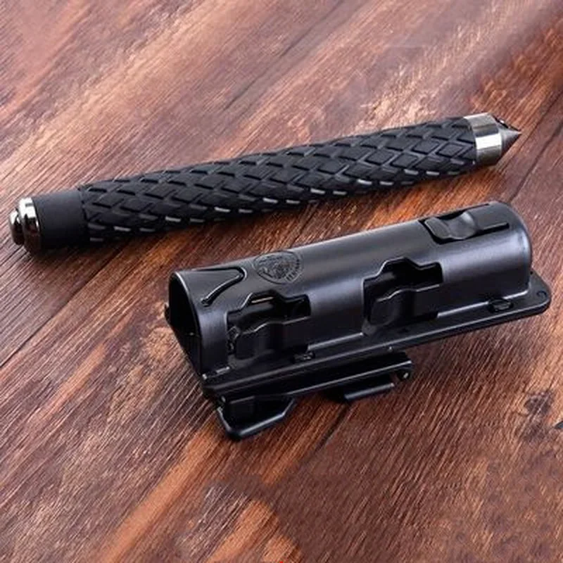 360 Degree Rotation Retractable Baton Case Holster Universal Extensible Baton Holder Self Defense EDC Outdoor Survial Tool