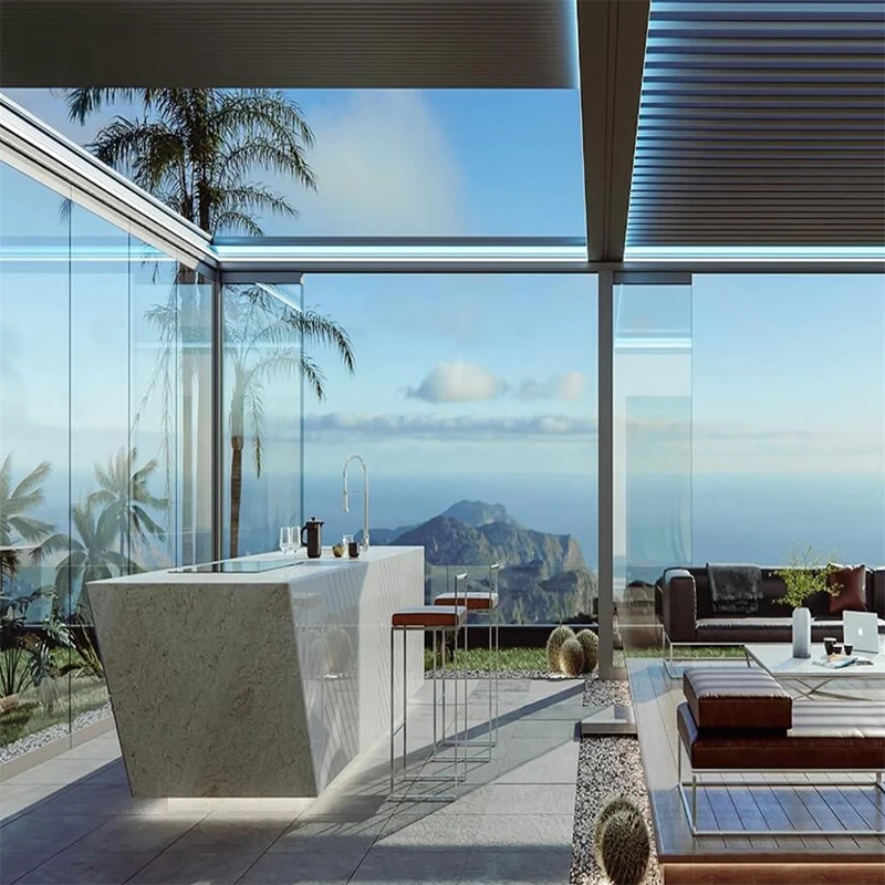 

Сверхмощная алюминиевая беседка с водонепроницаемой крышей для беседки на открытом воздухе