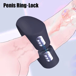 Strong Magnetic Cock Ring for Men Penis Enlargement Medical Exerciser Lock Delay Ejaculation Male Masturbator Sex Toys Adults 18