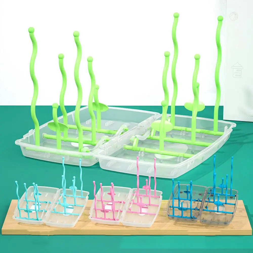 

Cleaning Cup Bottle Shelf Tree Shape Cleaning Dryer Double Sided Baby Bottle Nipple Rack Bottle Storage Drying Rack Bottle Rack