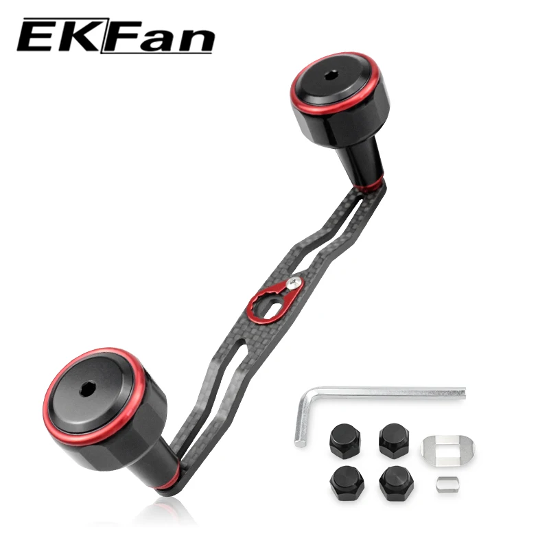 Mango de carbono EKFan ultraligero 140mm para caña de casting - imagen 2