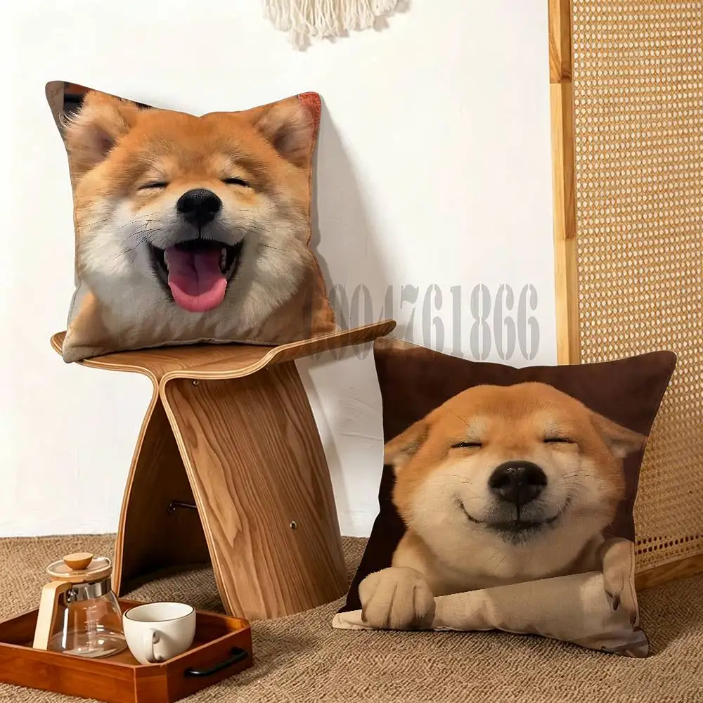 Akita dog Throw Pillow Cover Home Decor Art Design Decor Pillowcase Cushion Cover for Bed Sofa Living Room, Indoor and Outdoor