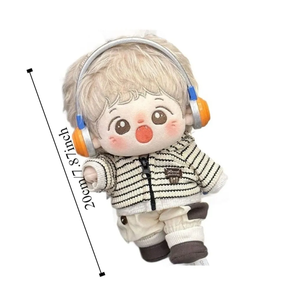 Mooi ontwerp 20 cm katoenen poppenkleertjes dress-up cartoon pluche poppenkleertjes 1 set kawaii katoen pluche poppen rok kindercadeau