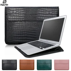 Torba na laptopa do Macbooka Air Pro 13 Etui M1 M2 Stojak na notebooka Pokrowiec 11 14 15 15,6 cala PU Skórzany pokrowiec Torba na tablet komputerowy