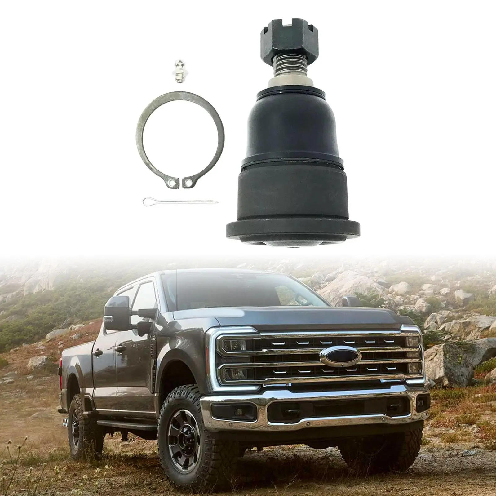 

Track Bar Ball Joint Heavy Duty 500262 Metal Suspension Assembly for Ford SD F-250 F-350 4x4 2005-2024 Upgrade