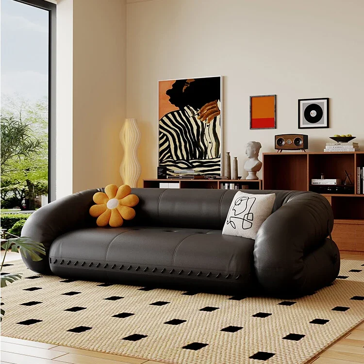 Multifunctional folding sofa bed dual purpose living room modern and simple new cat claw leather lazy sofa