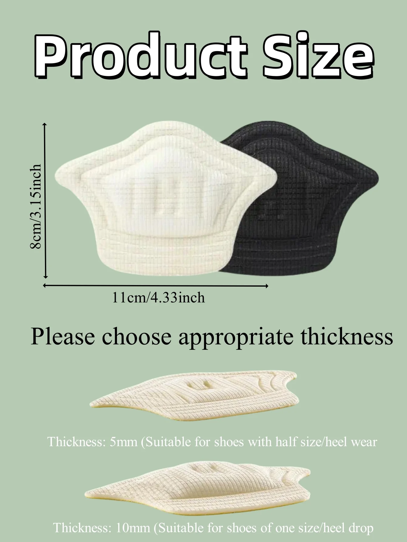 3-24Pairs النعال منصات كعب للأحذية الرياضية قابل للتعديل حجم مكافحة ارتداء قدم وسادة وسادة إدراج نعل كعب حامي الخلفي ملصق