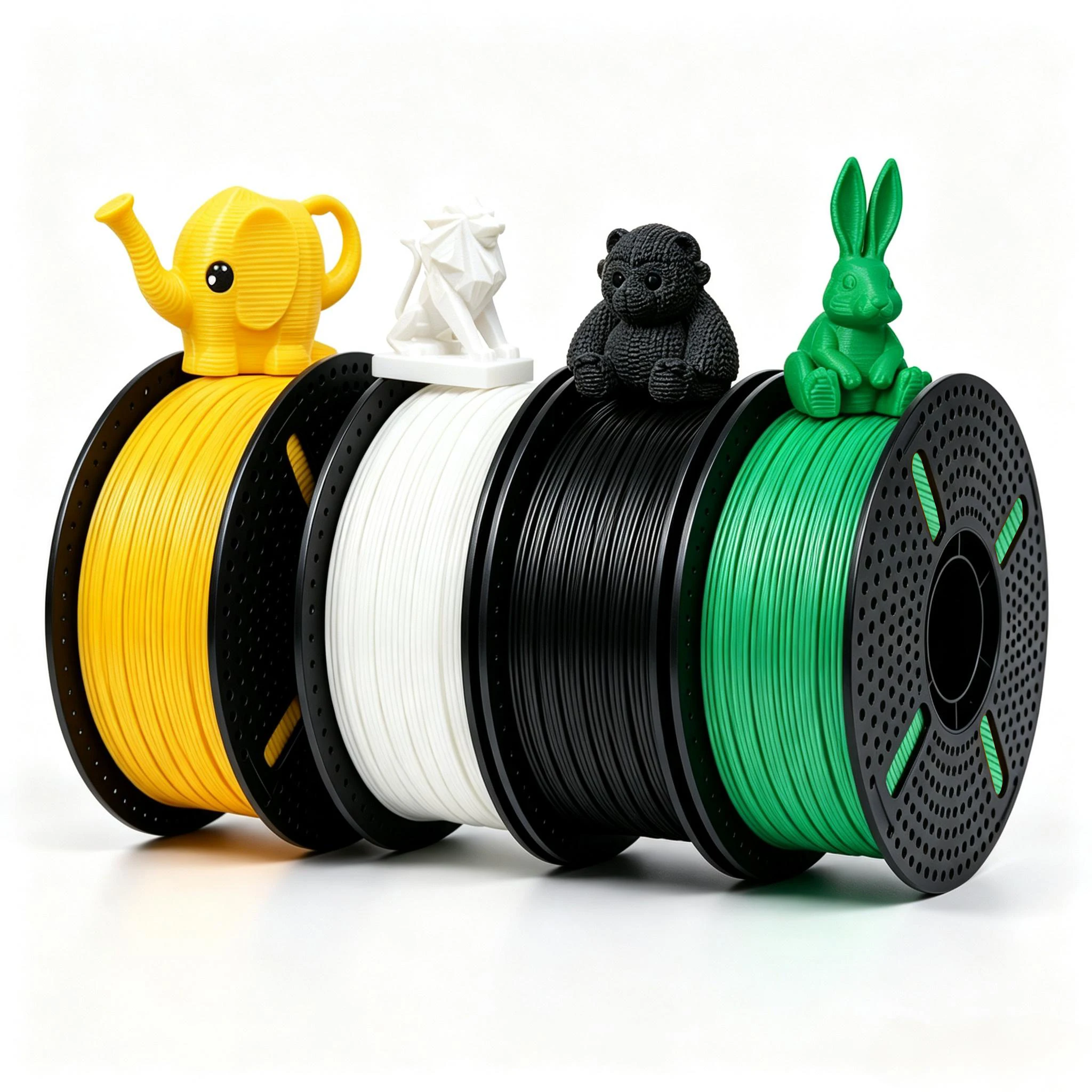 Filamento standard per stampanti 3D, PLA, 1 kg, diametro 1,75 mm, materiale plastico per stampanti 3D, non si annoda, precisione 0,03 mm, spedizione gratuita, compatibile con la maggior parte delle