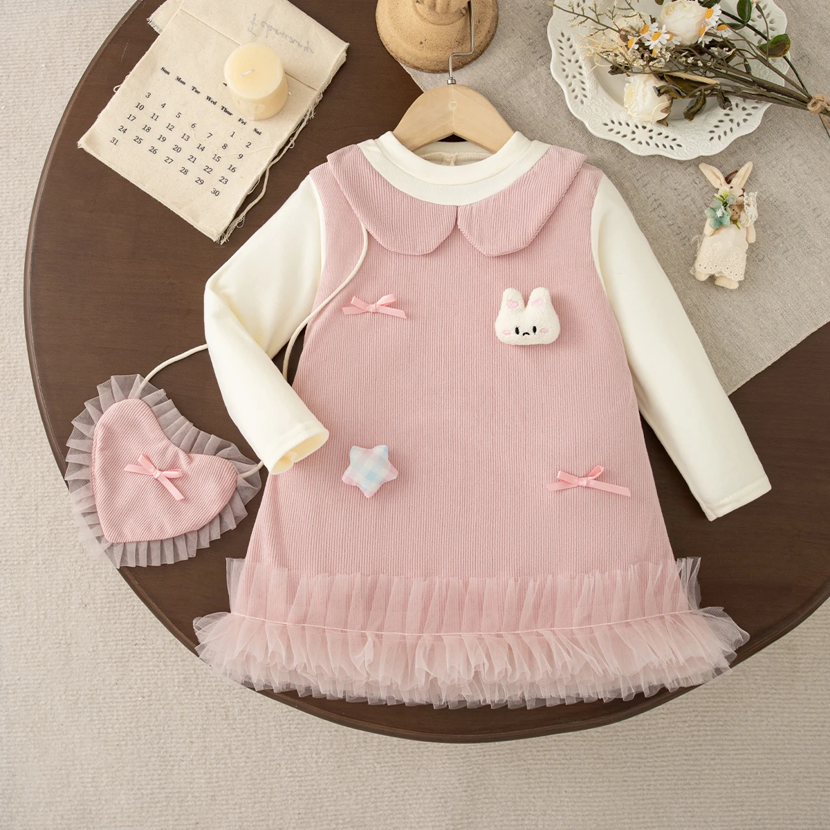 Baby Girls' Dress Spring Autumn Cartoon Cute Long Sleeve Girls' Dress Sweet Princess Baby Dress Baby Girl Clothes