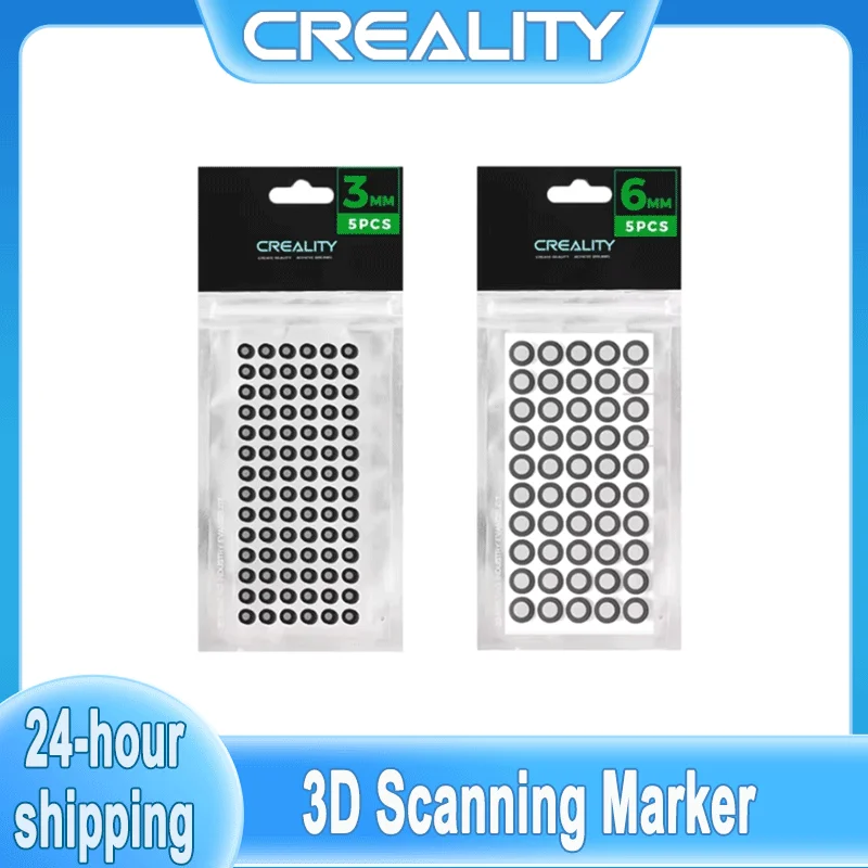 Puntos de Escaneo 3D Creality 490/500 de 3/6 mm, Puntos de Seguimiento para Escáner 3D CR-Scan Raptor Otter Ferret Pro