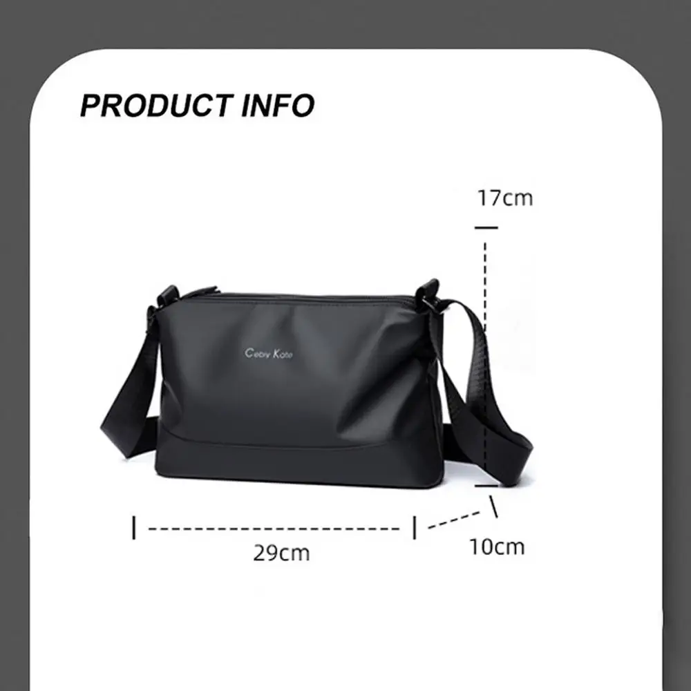 Fashion Lightweight Men's Messenger Bag Large Capacity Waterproof Men's Crossbody Bag Daily Shoulder Bag Outdoor image 5