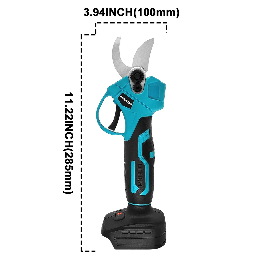 Imagem -03 - Patuopro-tesoura de Poda Elétrica sem Fio Pruner de Frutas Cisalhamento sem Escova Ferramenta de Poder para Makita Bateria 18v sem Bateria