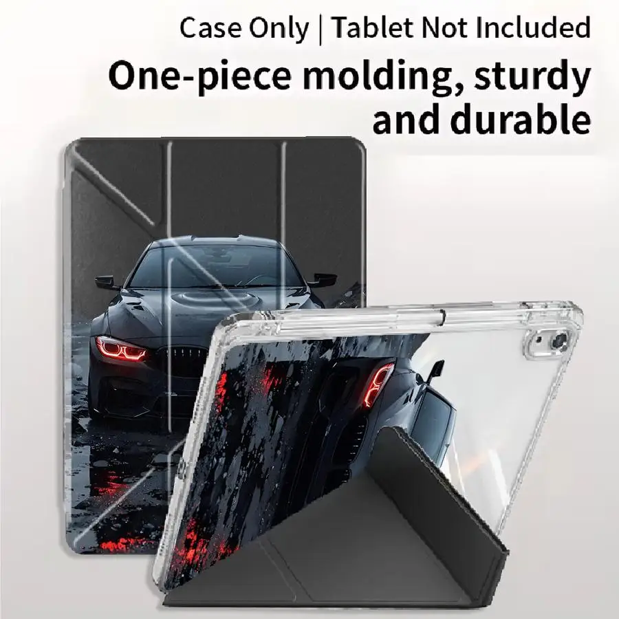 Super Cool Supercar Holder Cover Tablet Case For iPad Pro 11th 10th 9th 8th 7th 12.9inch Pro 2025 Mini 6 7 Air 4 5 M3 M2 M4