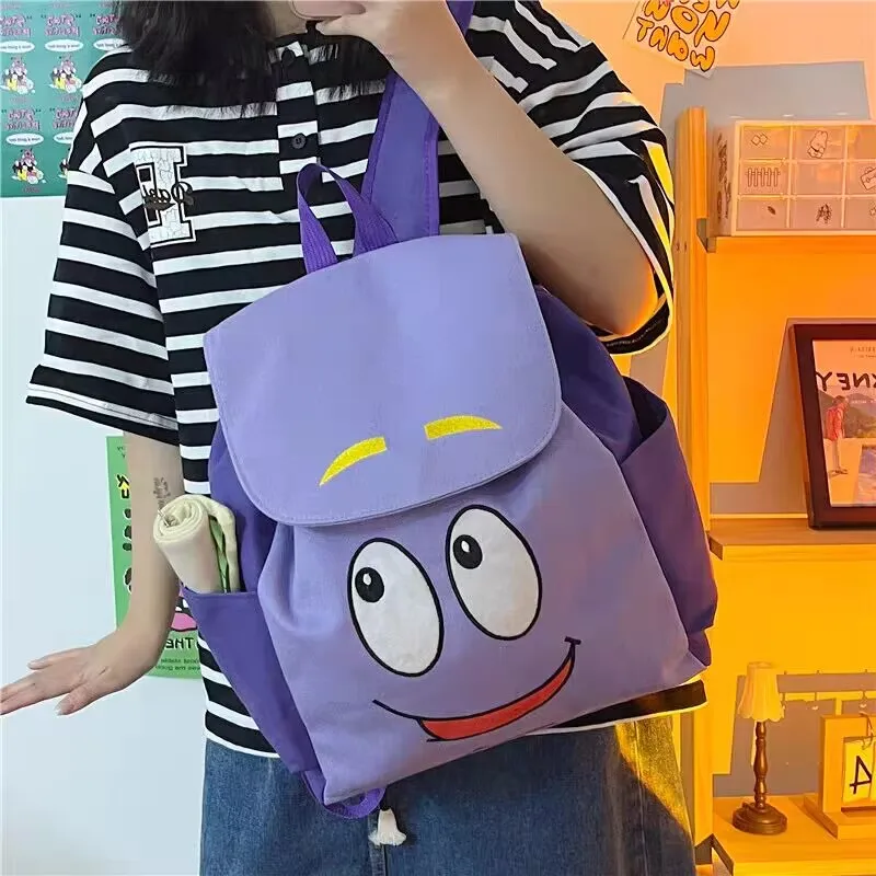 Dora Explorer Backpack Rescue Bag with Map,Pre-Kindergarten Toys Purple Christmas Gifts