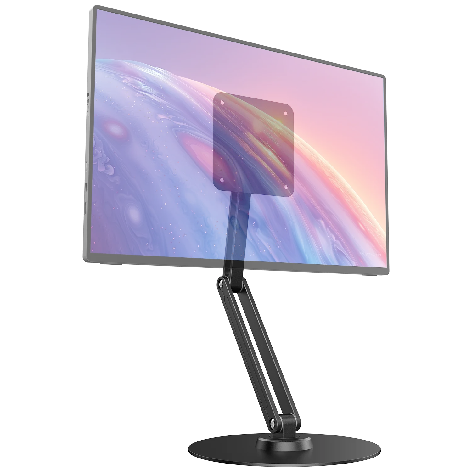 UPERFECT Magnetic Portable Monitor Stand VESA & Magnetic 2-in-1 iPad Holder Supports 10–19