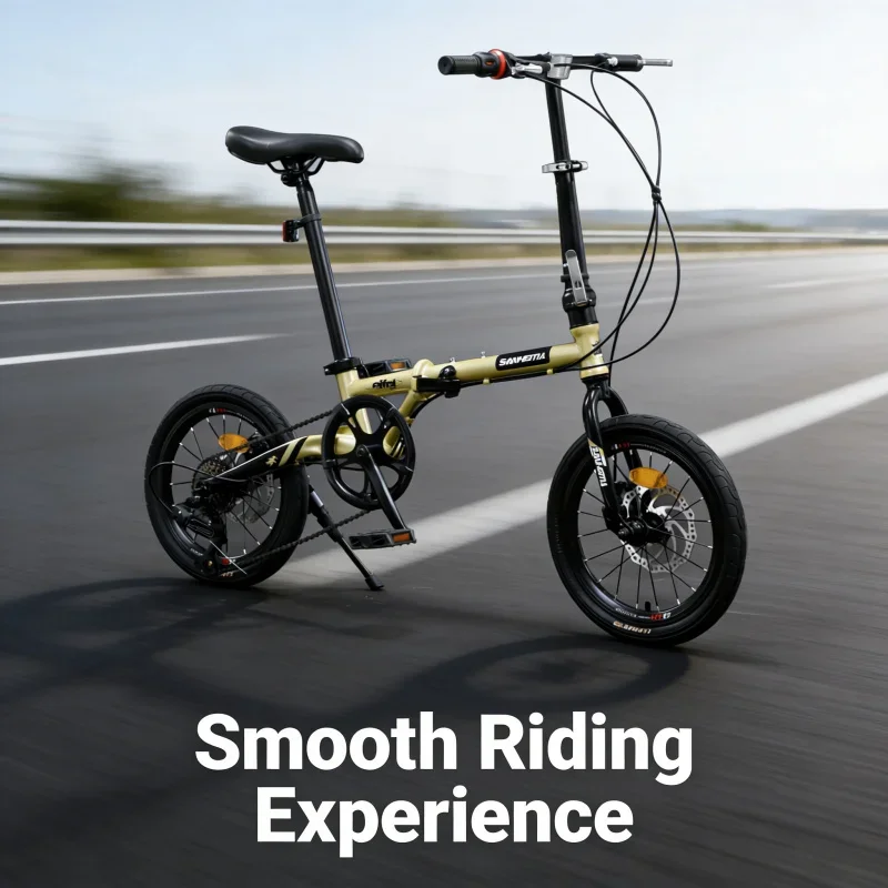 

Rixi-Ultra-Light Portable Folding Bike for Men and Women, 16 in Economy Edition, 6Speed, 16 in, for Adults