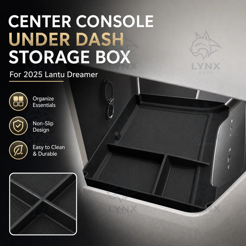 For 2025 Lantu Dreamer Center Console Under Dash Storage Box Car Organizer Interior Accessories Modification Parts