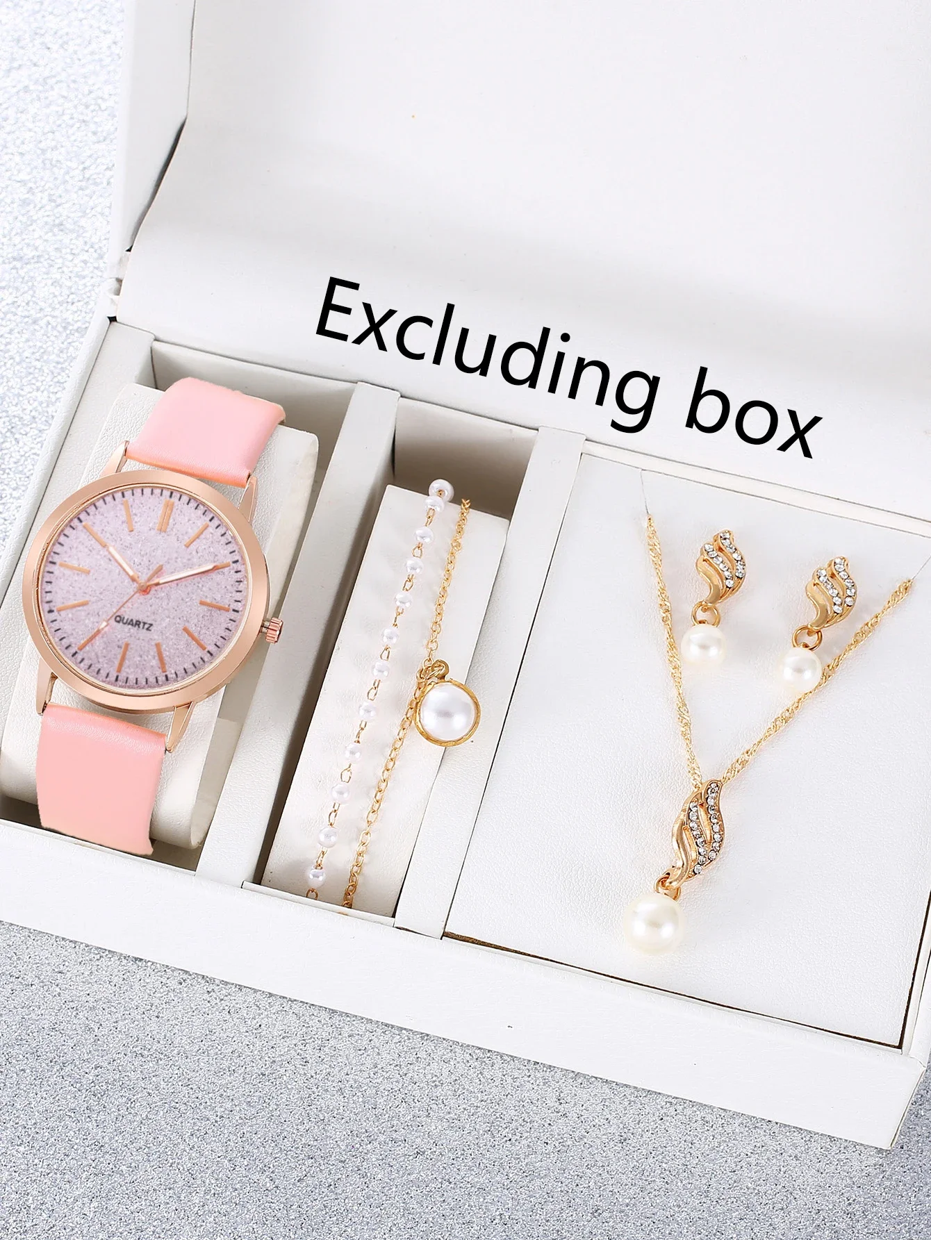 Watch Student Party Women's Watch Korean Edition Alloy PU Strap Quartz Watch Fashion Women's Watch