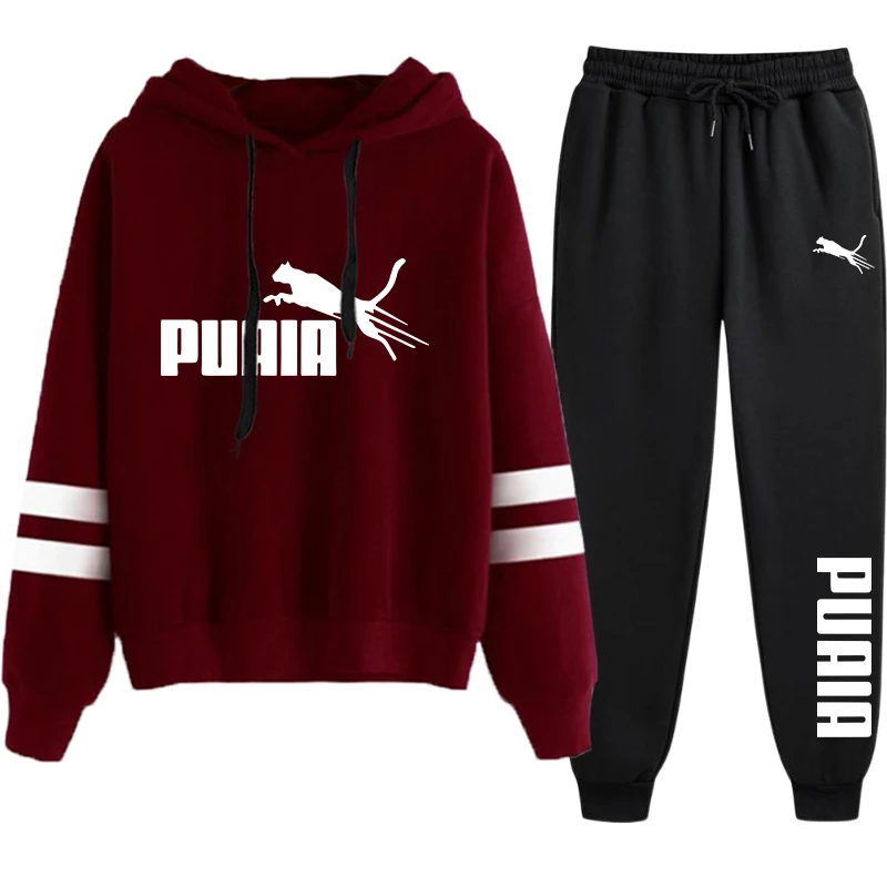 Damen-Set/Hoodie/Hose Damen-Hoodie Sportbekleidung Kapuzenpullover & Jogginghose Herbst Winter Alltag Freizeit Sport Jogginganzüge – Detail 5