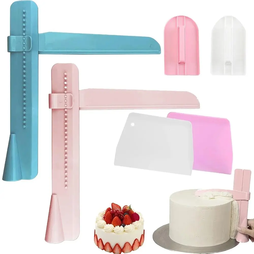 1Pcs Decorating Tools Cake Scraper Screed Fondant Bakeware Kitchen Baking Accessories Pastry Spatula DIY Adjustable