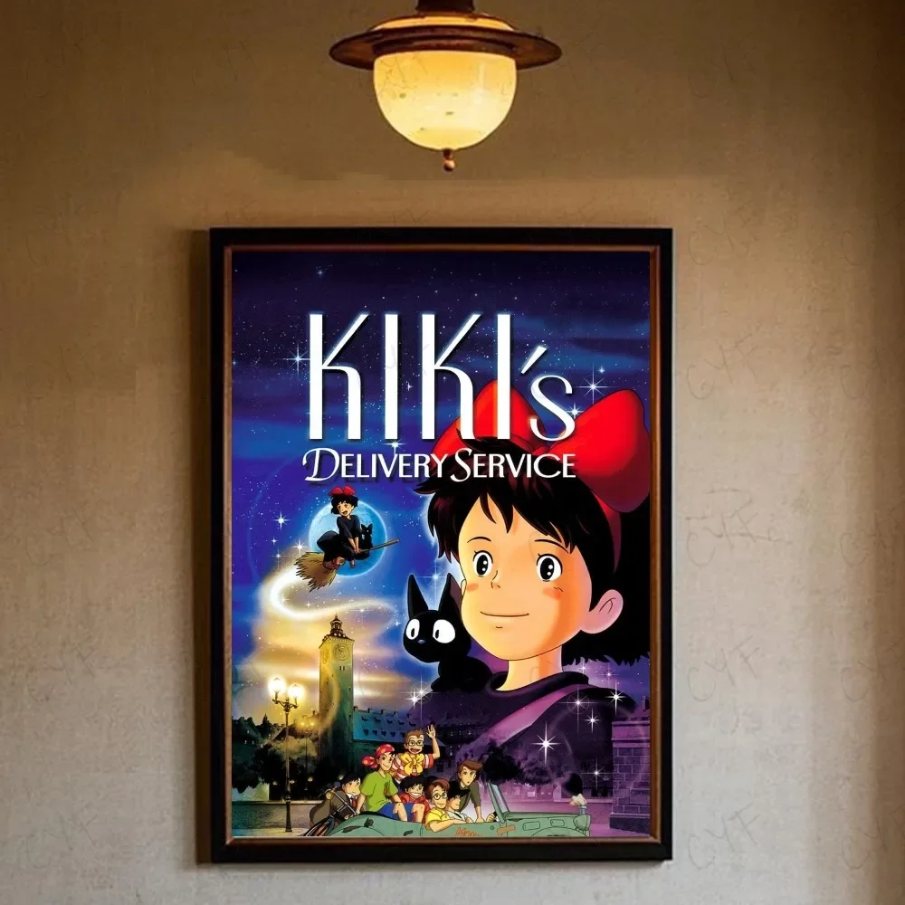 أنيمي K-Kikis D-التوصيل خدمة جيجي المشارك HD الفن لزجة جدار مقاوم للماء غرفة المعيشة المنزلي غرفة نوم بار الديكور الجمالي #5