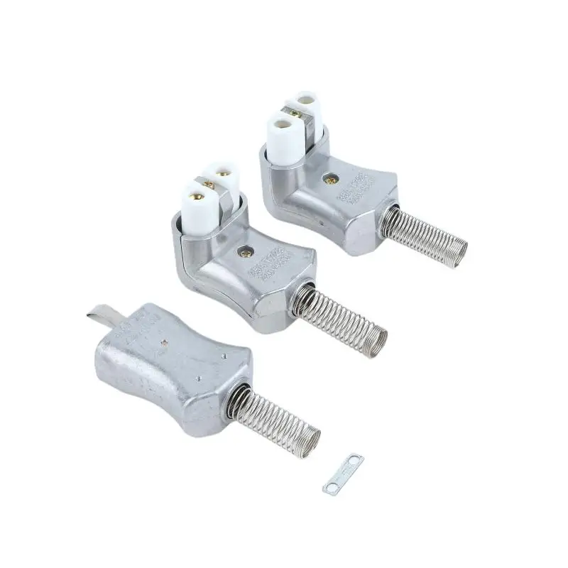 High Temp Ceramic Heating Socket T727 Aluminum Shell Band Heater Plug Electric Heating Coil Connection Fitting