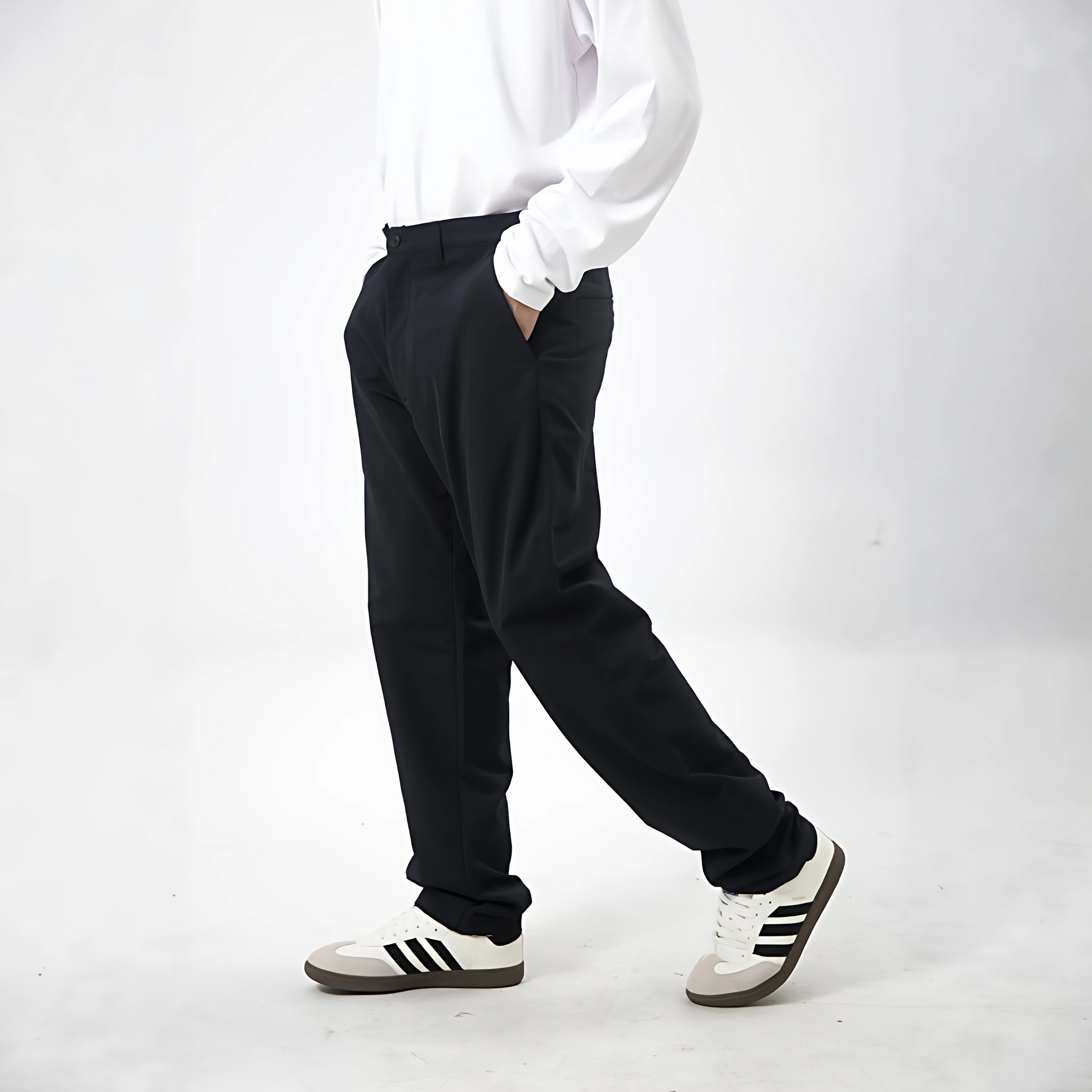 

Dry Club Men's Casual Slim Fit Lightweight Outdoor Qui Dry Long Pants Spring Busin Casual Faion Trend Polyester Fiber