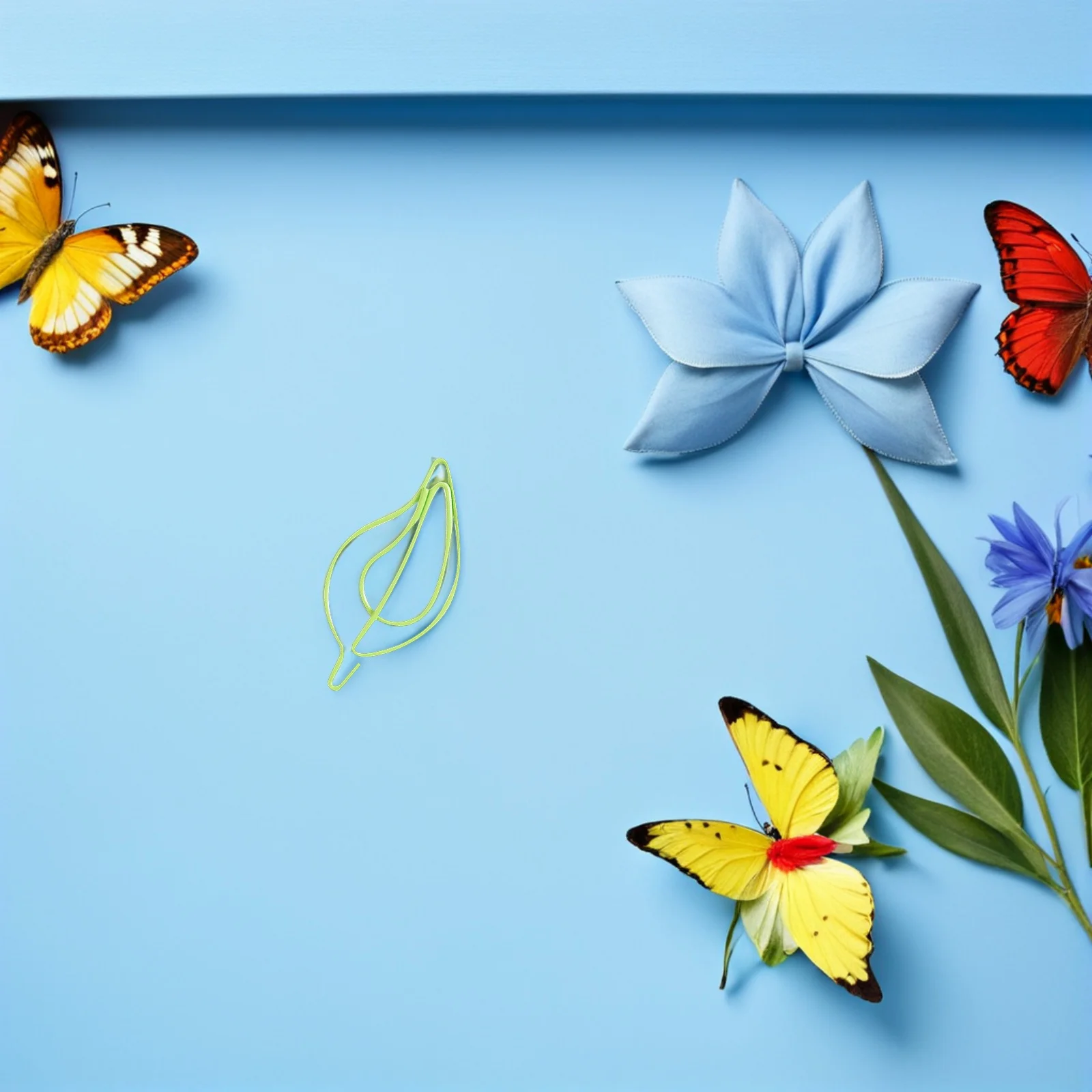 30 قطعة مشابك ورق إبداعية على شكل ورقة شجر معدنية صغيرة مستندات كليب لمكتب المدرسة دراسة المنزل استخدام القرطاسية العملية #5