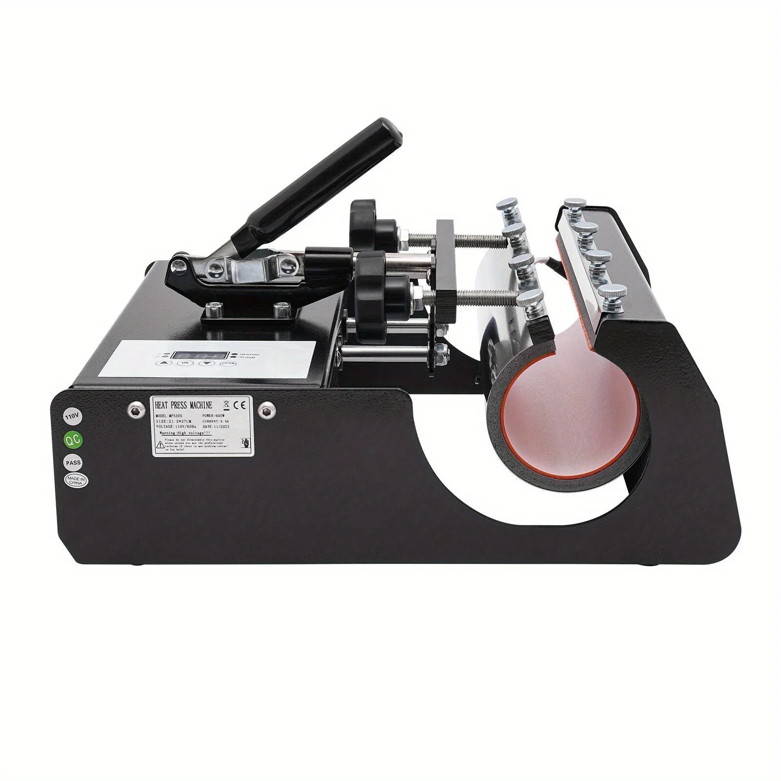 آلة ضغط بهلوان 30 أونصة - مكبس حراري 10 في 1 للأكواب المخصصة، تسخين سريع، التسامي الأسود المثالي، الحرف اليدوية، الهدايا