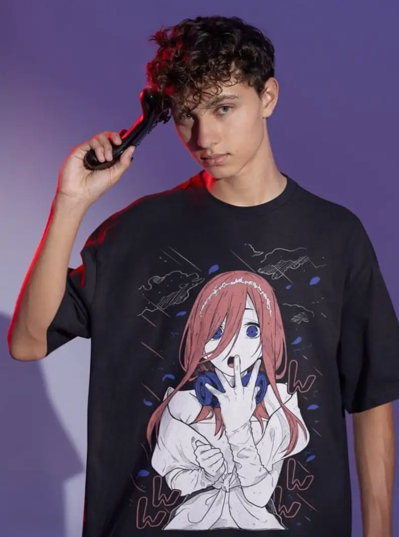 

Unisex My Cosplay Darling Anime T-Shirt, Miku Manga Graphic Tee Shirt