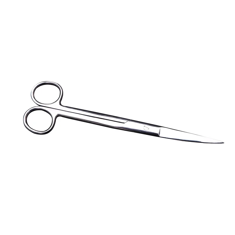 

Медицинские ножницы из нержавеющей стали с прямой изогнутой головкой, хирургические ножницы для удаления швов 16 см, марлевые ножницы