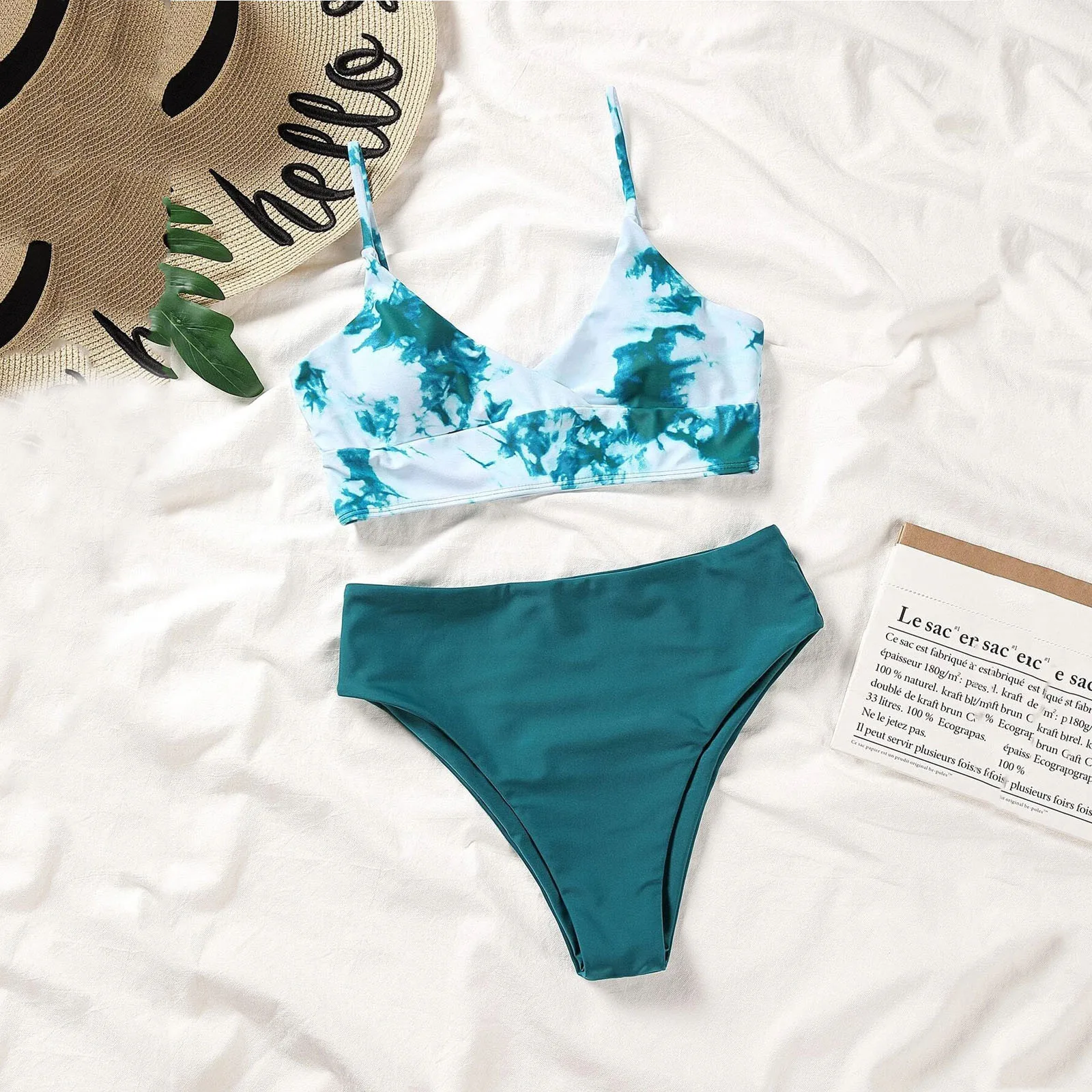 Damski Bandeau zestaw Bikini brazylijskie stroje kąpielowe strój plażowy Push Up