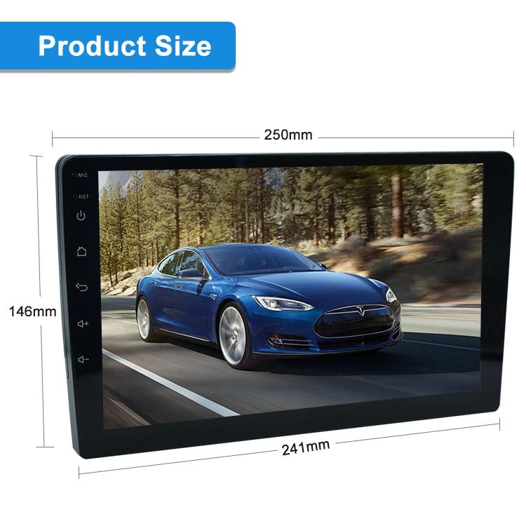 cheapest universal 1+16gb 2+16gb 2+32gb with GPS navigation Bt 10inch 1din android car multimedia player