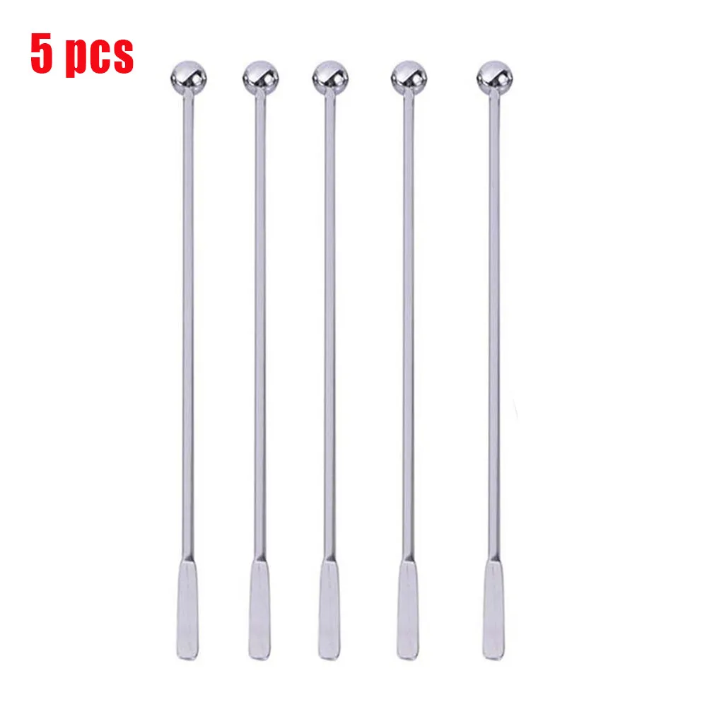 Mezclador de herramientas de barra de acero inoxidable de 19cm para fiesta de boda, agitadores de bebidas, palillo giratorio, agitadores de cóctel, palos mezcladores