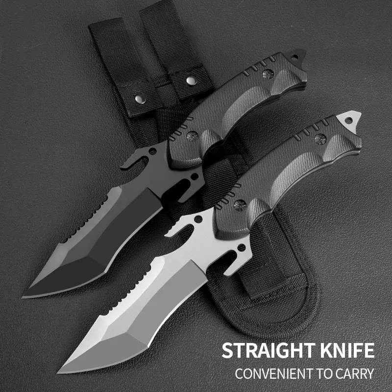 Outdoor High-Hardness Military Tactical Knife, Self-Defense, Survival Knife, Multi-purpose Cutting Knife, The Best Gift to Men