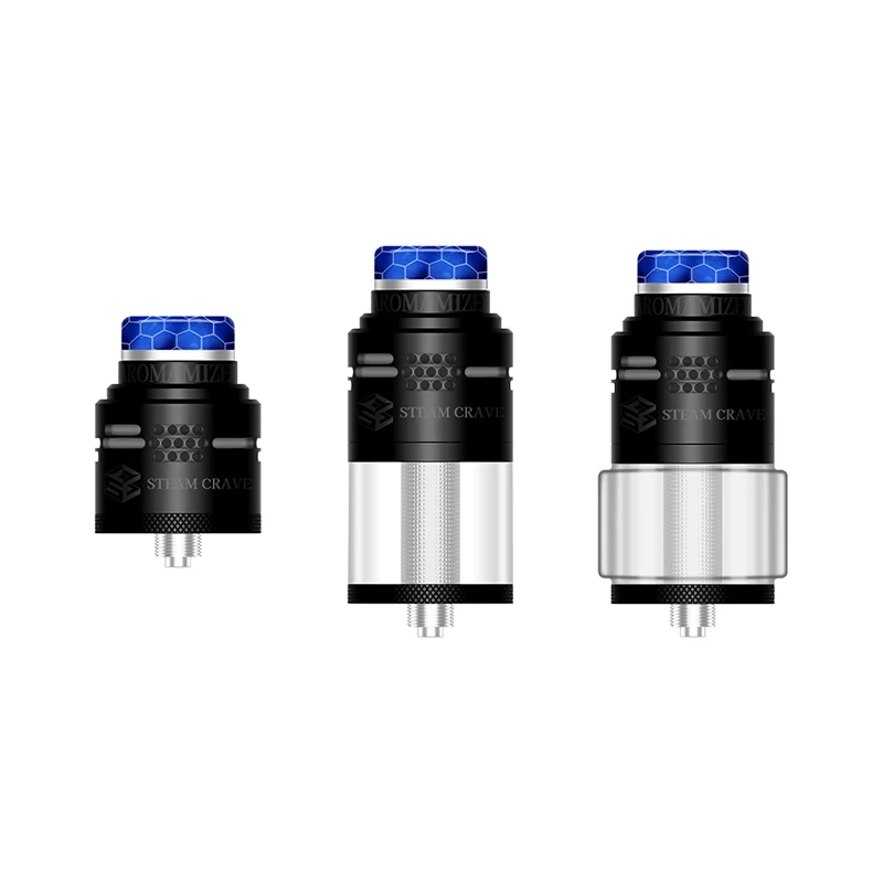 Authentic Steam Crave Aromamizer SUPREME V4 RDTA Diameter 25mm 4ml/7ml Single Dual Mesh Coil Leak Proof 510 Thread Vape Atomizer view 4