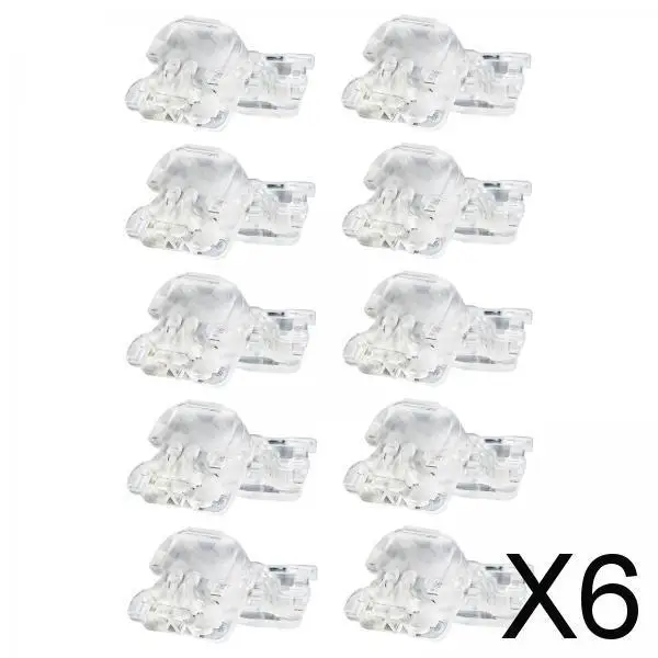 

6 упаковок по 20 шт. фиксаторов для шнуров, пластиковые стопоры-фиксаторы без завязок, для рюкзаков и сумок