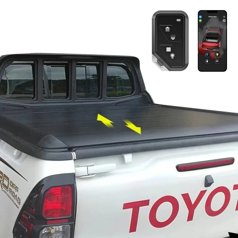 

Zolionwil выдвижная прочная крышка на роликах электрический грузовик кровать Tonneau чехол для TOYOTA HILUX Tiger Revo Tundra Tacoma