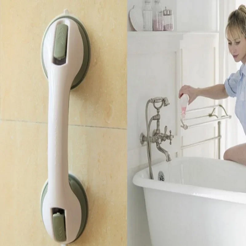 Safe grip shower handle bathroom suction cup handle grab bar help disabled  bathroom support grab handle  safe grip