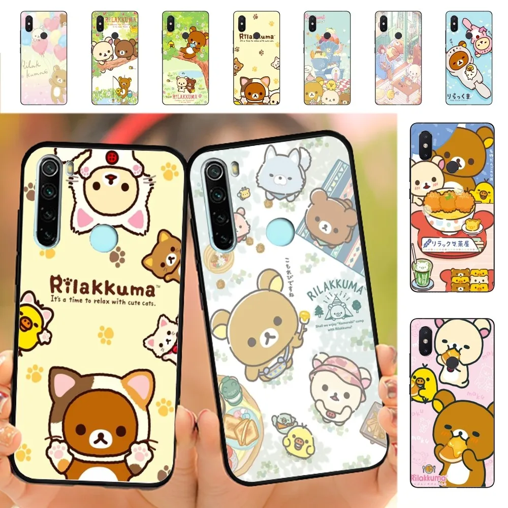 Cute Cartoon R-Rilakkuma Phone Case For Redmi Note 4 X 5 A 6 7 8 T 9 9S 10 11 11S 11Epro Poco M3 pro