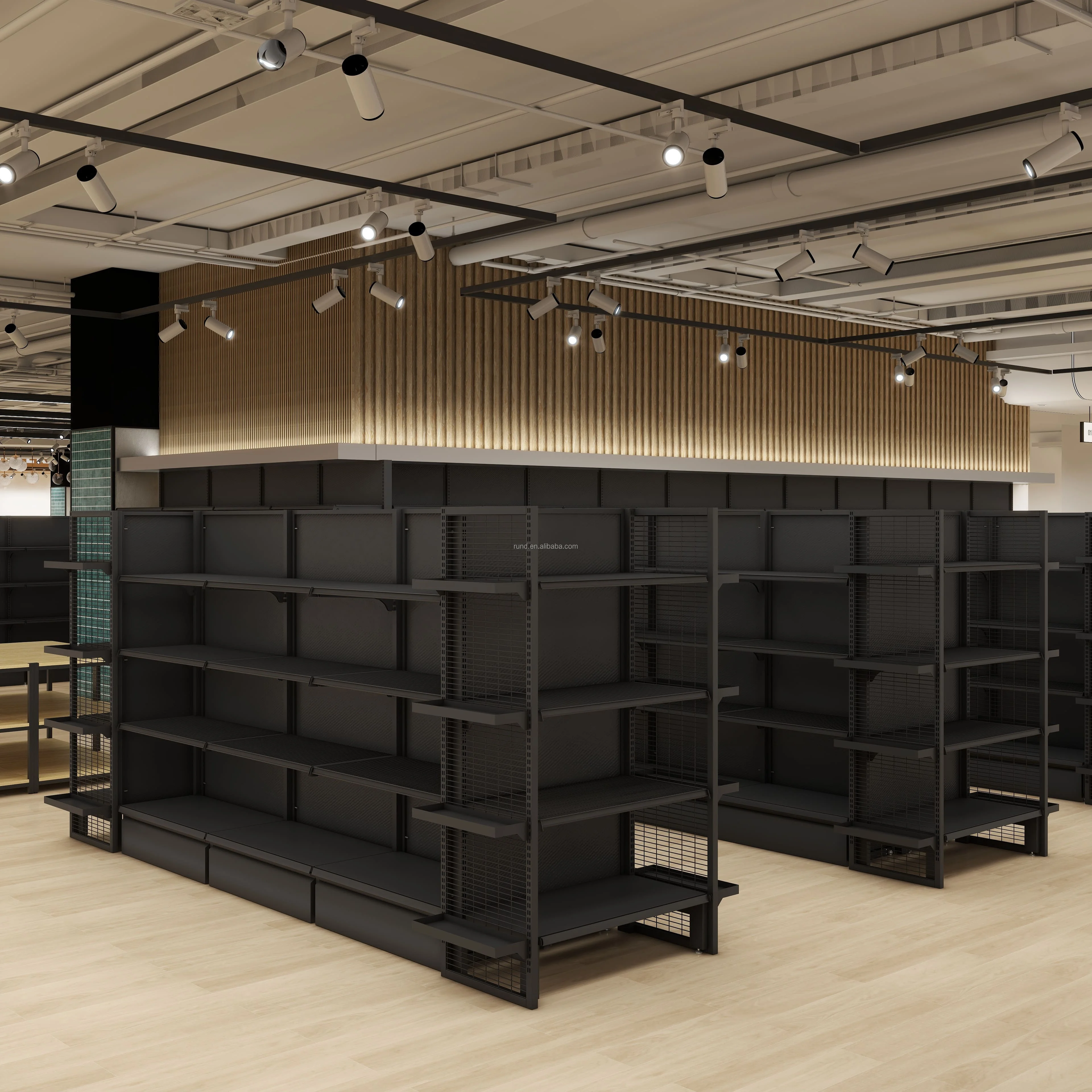 Supermarket Equipment Shopping Mall Grain, Oil and Beverage Storage Rack, Product Network Layer Shelf, Shelf Custom Size