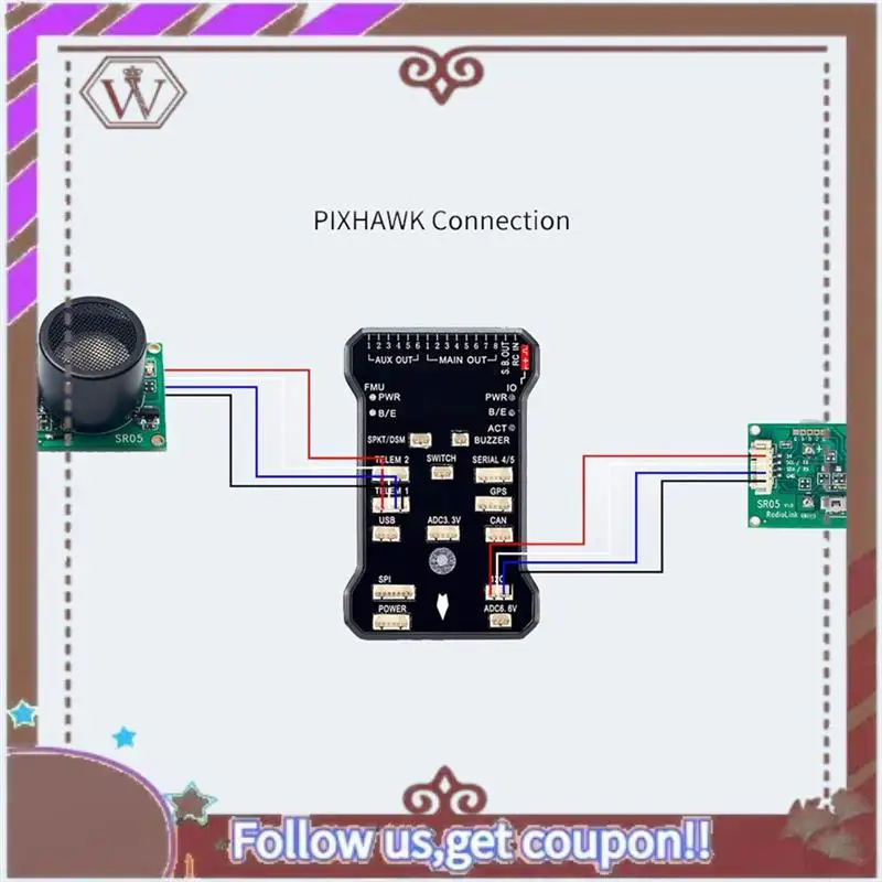 ABBG-SUI04 Ultrasonic Sensor Obstacle Avoidance Module For Radiolink PIXHAWK PIX APM RC Multi-Copter Accessories