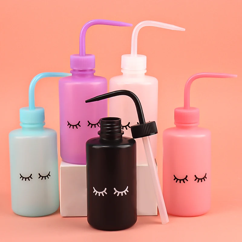 1 stücke 250 ml Wimpern Reinigung Flasche Lash Verlängerung Waschen Flaschen Wasser Squeeze Dropper Lash Shampoo Gebogene Auslauf Topf make-up-Tool – Detail 1