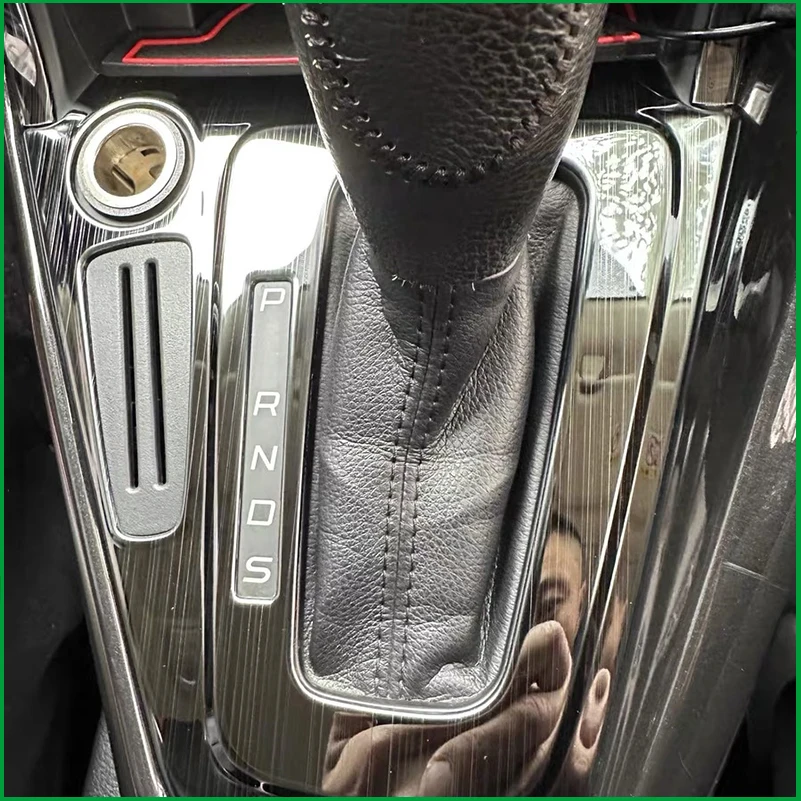 Car Styling For Ford Focus 2015-2017 Gear Panel Center Control AC Button Cover Trim Sticker Decoration Auto Parts Accessories
