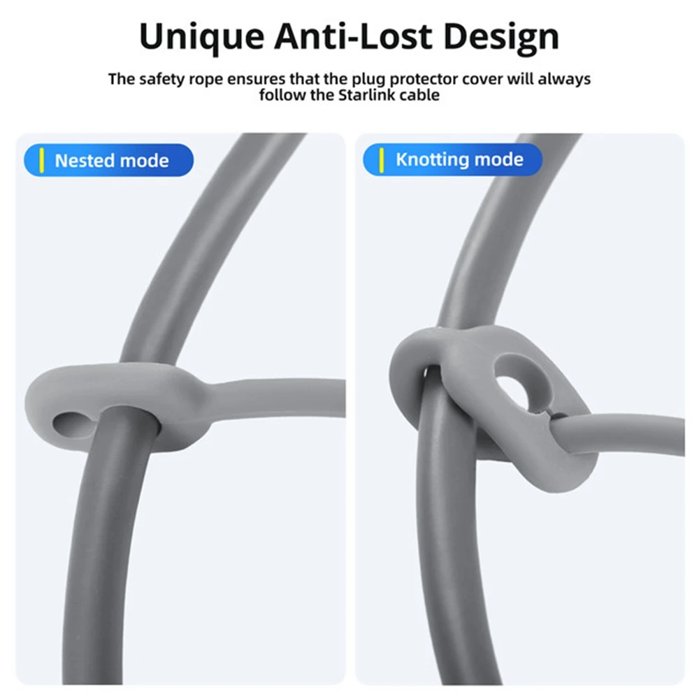Starlink Gen3/2 케이블 엔드용 Starlink Gen 3 케이블 플러그용 실리콘 보호 캡 먼지 방지 커버 액세서리
