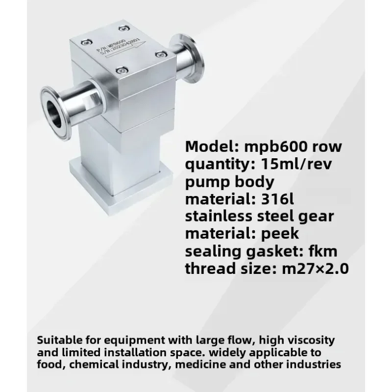 （Popular Items Today）Stainless Steel Pump Head High Precision Paste Filling Metering Servo Motor Large Flow Micro Pump