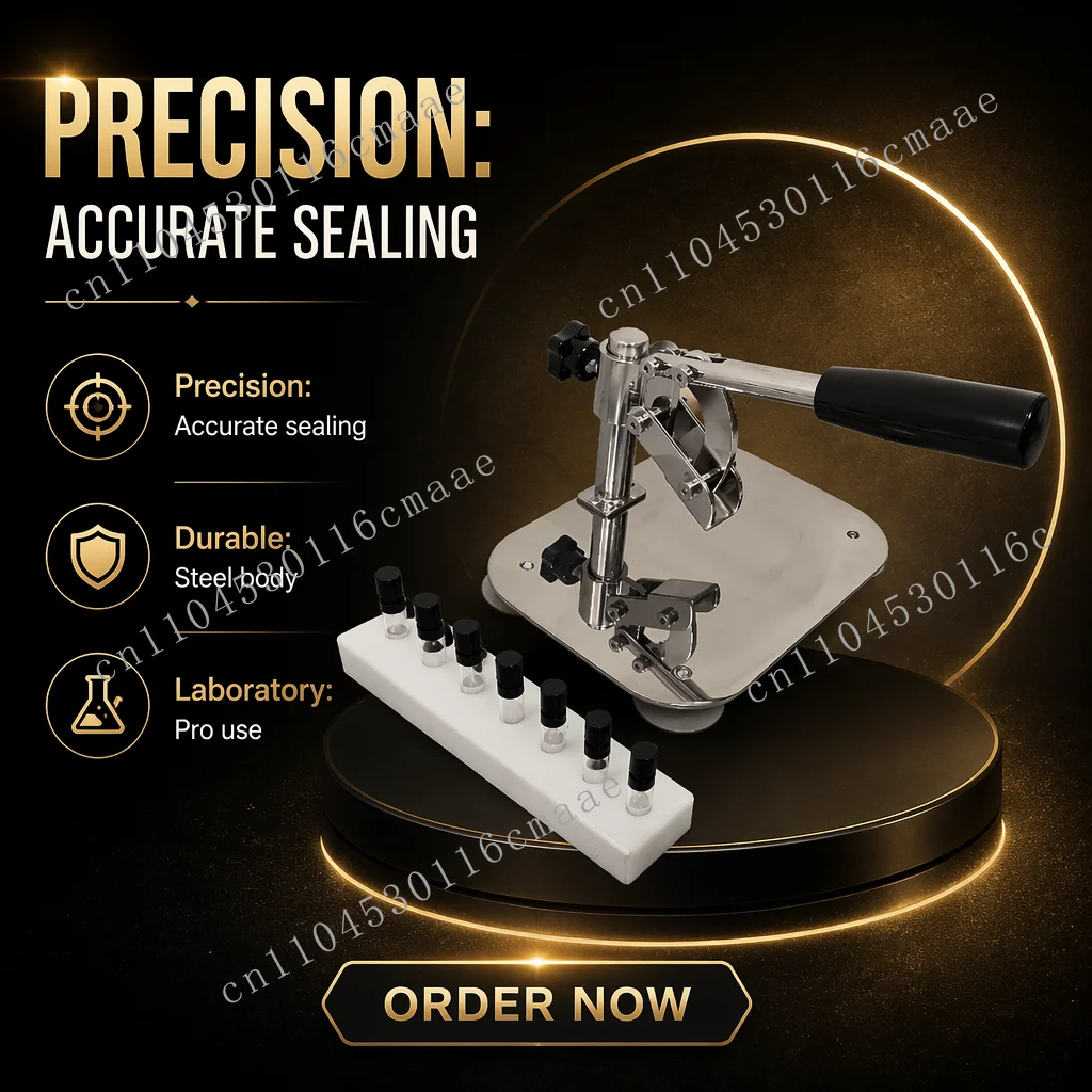 Glass Perfume Crimping Machine Hand Operation Capper Cap-locking Snap on Bottle Capping Machine Easy Quick 2ml 3ml 5ml 10ml