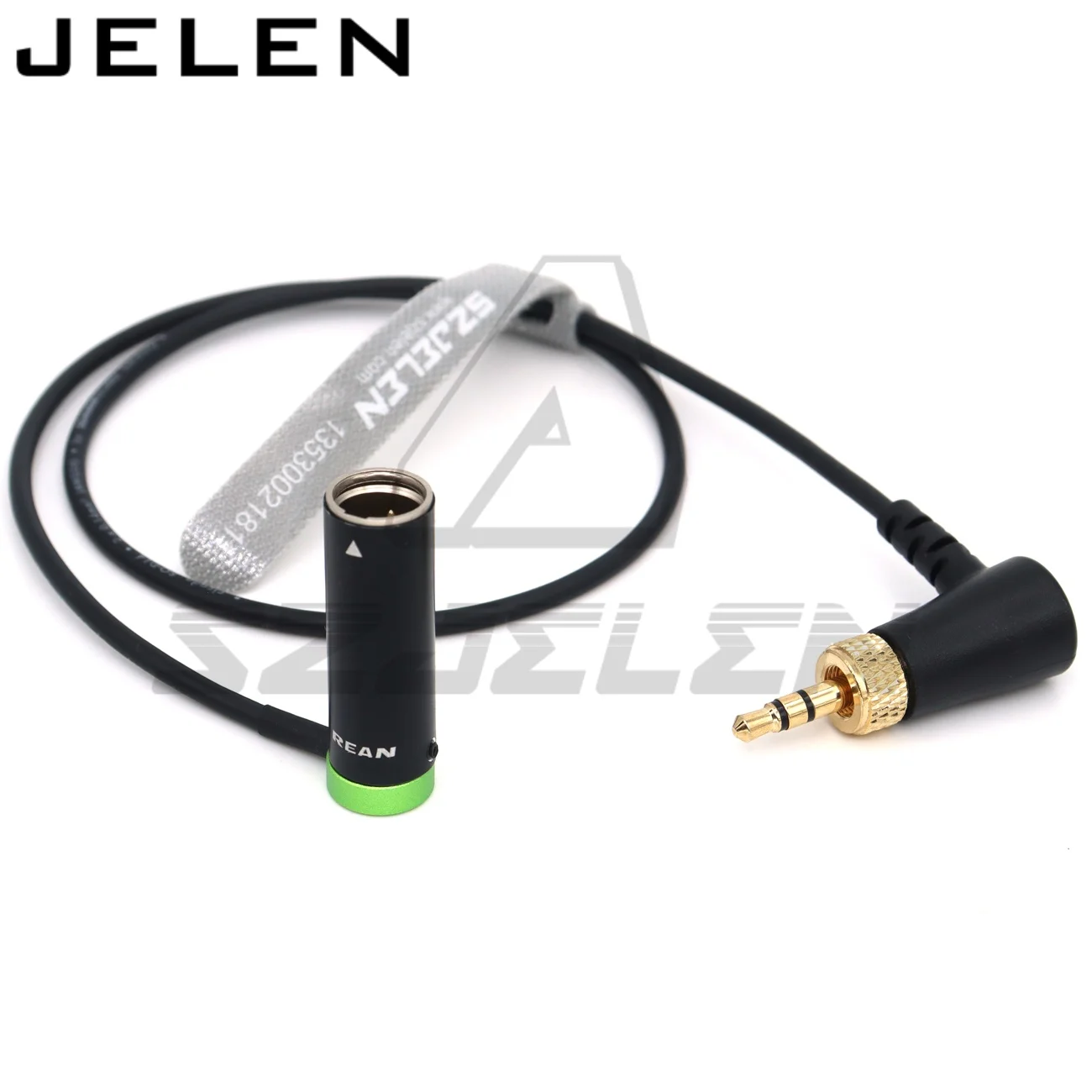 Low-Profile ta3m  male to 3.5 Audio elbow with lock for Blackmagic Pocket Cinema Camera/ URSA Cine/mini pro audio cable