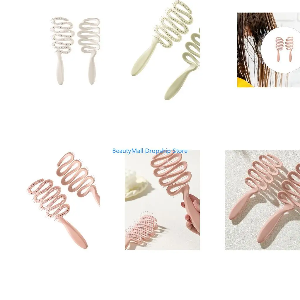 40JD Ventilated Lightweight Styling Comb For Fine Hair Adds Volumes & Reduces Frizz Professional Salon ABS Tool