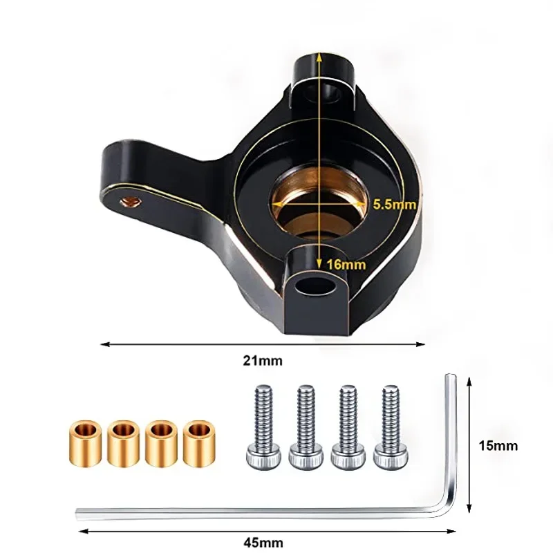 Axial Scx24 90081 Brass Steering Cup With Hex Adapter For 1/24 RC Car